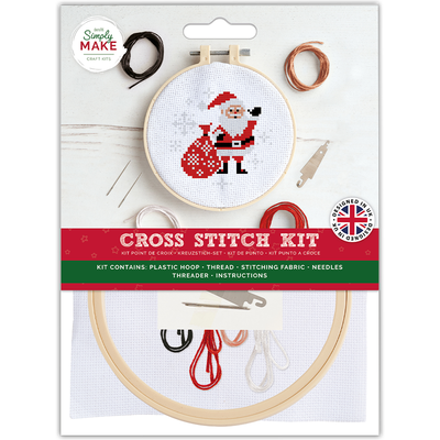 Cross Stitch Hoop Kit: Santa image number 1