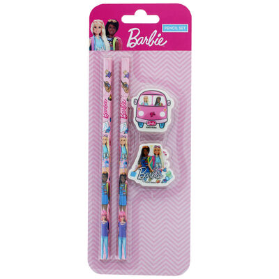 Barbie Pencils with Eraser Toppers: Pack of 2 image number 1