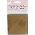 Create Your Own Luxury Metallic Greeting Cards - Pack Of 6 image number 1