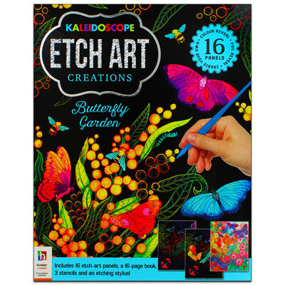 Kaleidoscope Etch Art Creations: Butterfly Garden image number 1