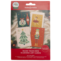 Make Your Own Diamond Art Nutcracker Cards: Pack of 4