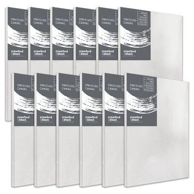 Crawford & Black 9 x 12 Inch Canvases: Bundle of 12 image number 1