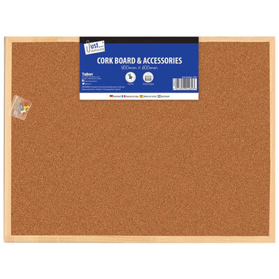 Cork Board & Accessories: 80cm x 60cm image number 1
