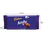 Cadbury Dairy Milk Chocolate Bar 110g - Andy image number 3