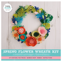 Simply Make: Felt Spring Flower Wreath Kit