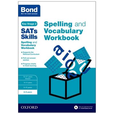 Spelling and Vocabulary Workbook 8-9 Years: Bond SATs Skills image number 1
