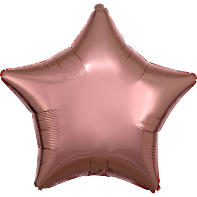 18 Inch Rose Gold Star Helium Balloon image number 1
