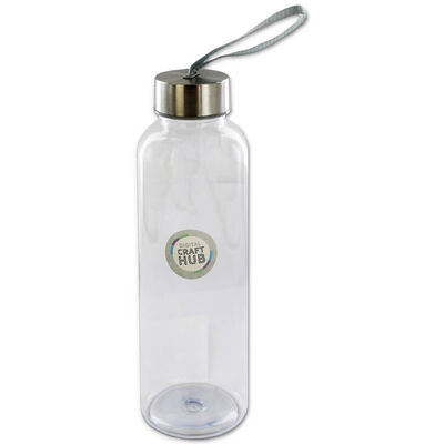 Digital Craft Hub Clear Water Bottle: 500ml image number 1