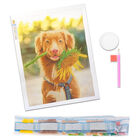 Diamond Painting: Dog & Flower image number 3