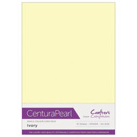 Centura Pearl A4 Snow White - Hint of Ivory Card: Pack of 10
