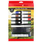 Crawford And Black Acrylic Paint Set: 20 Pieces image number 1