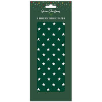 Green Star Tissue Paper: Pack of 5
