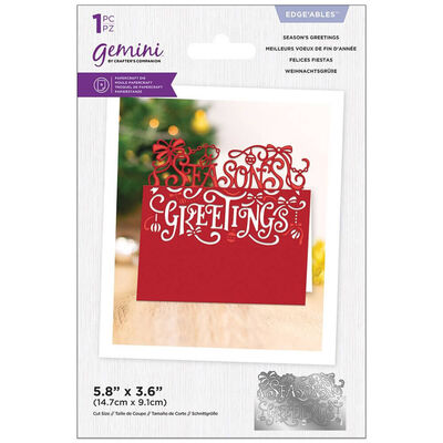 Gemini Edgeable Metal Die: Seasons Greetings image number 1