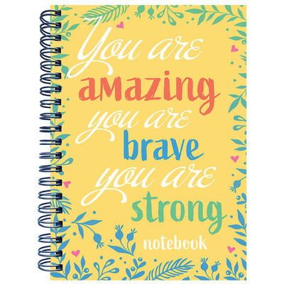 A4 You Are Amazing, Brave & Strong Notebook image number 1