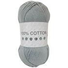 Cygnet Cotton DK: Pearl Grey 100g image number 1