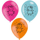 Peppa Pig Party 11" Latex Balloons: Pack of 6 image number 1