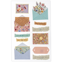 Wildflower Envelope 3D Toppers: Pack of 11
