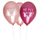 8 Pink Hen Party Balloons - Bride Squad image number 2
