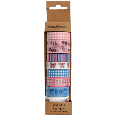 Cherry Love Washi Tape: Pack of 8 image number 3