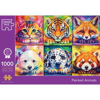 Painted Animals 1000 Piece Jigsaw Puzzle