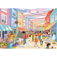 Pastel Street 500 Piece Jigsaw Puzzle