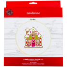 Festive Gingerbread House Embroidery Hoop Kit image number 1