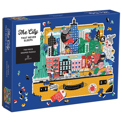 The City That Never Sleeps 750 Piece Shaped Jigsaw Puzzle image number 1