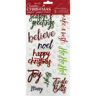 Christmas Words Thick Christmas Stickers image number 1