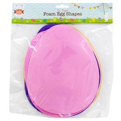 Foam Egg Shapes - 12 Pack image number 2