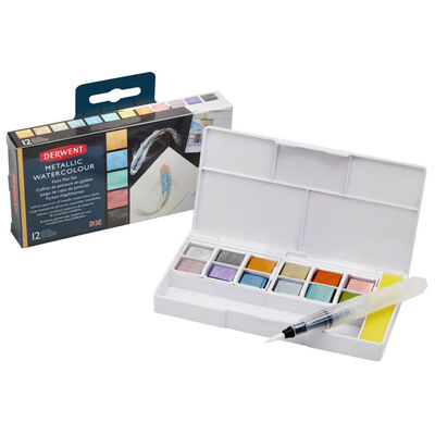 Derwent Professional Metallic Paint Pan Set image number 2
