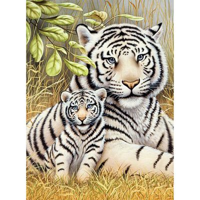 Painting By Numbers Junior: White Tiger Pair image number 2