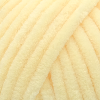 Super Soft Chenille Yarn: Buttermilk Yellow 100g image number 2