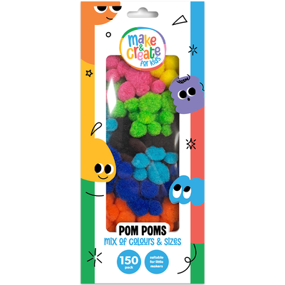 Neon Pom Poms: Pack of 150 image number 1