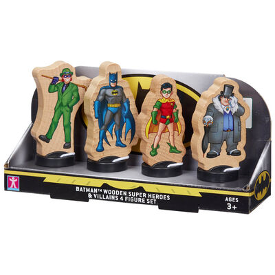 Batman Wooden Superheroes & Villains Figures: Pack of 4 image number 3