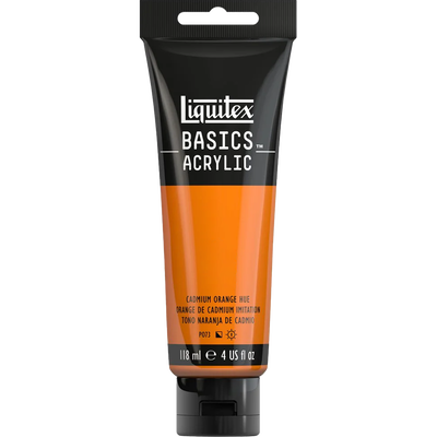 Liquitex Basics Acrylic Cadmium Orange Hue: 118ml image number 1