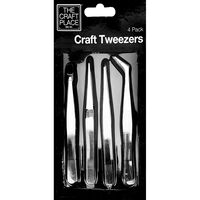 Craft Tweezers - 4 Pack