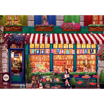 The Twilight Bookshop 500 Piece Jigsaw Puzzle image number 2