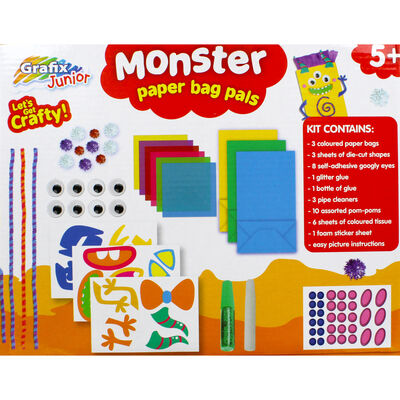 Monster Paper Bag Pals Craft Kit image number 4