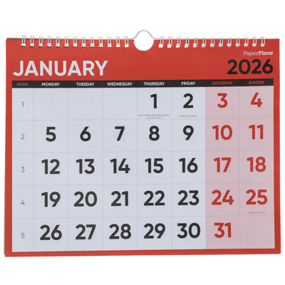 2026 Easy View Month to View Calendar image number 2