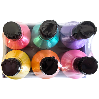 Ready Mixed Glitter Paints: Pack of 6 image number 3