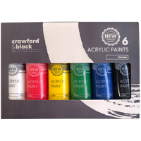 Crawford & Black Acrylic Paints: Pack of 6