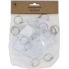 Plastic Keyrings: Pack of 12 image number 1