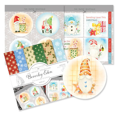Christmas Gnomes Paper Kit: 8 x 8 Inches image number 2
