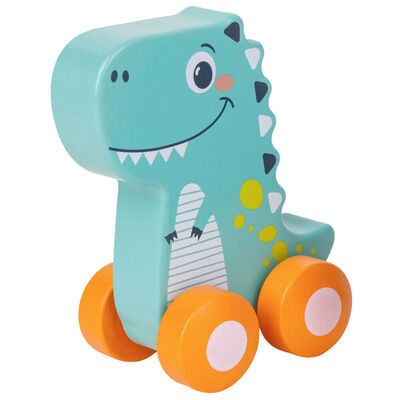PlayWorks Wooden Dex the Dino Car: Assorted image number 1