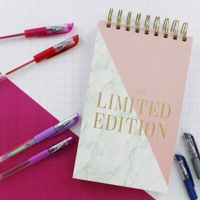 Limited Edition Pink Marble Foil Wiro Notepad image number 4