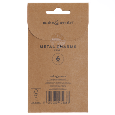 Metal Fruit Charms: Pack of 6 image number 4