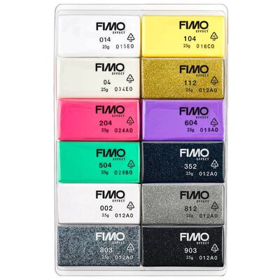Fimo Effect Modelling Clay Colour Blocks: Set of 12 image number 2