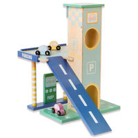 PlayWorks Wooden Garage Playset