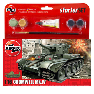 Airfix 1:76 Cromwell Cruiser Mk IV Small Starter Set image number 1
