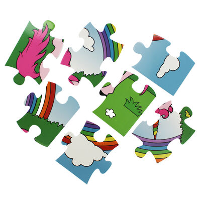 Unicorn Giant Shaped 24 Piece Foam Jigsaw Puzzle image number 3